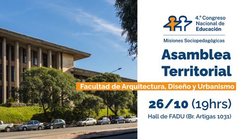 FADU: Asamblea Territorial hacia el IV Congreso Nacional de Educación