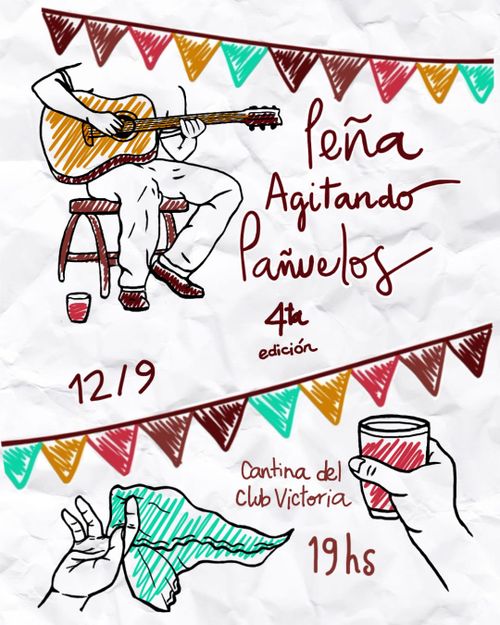 Peña Agitando pañuelos